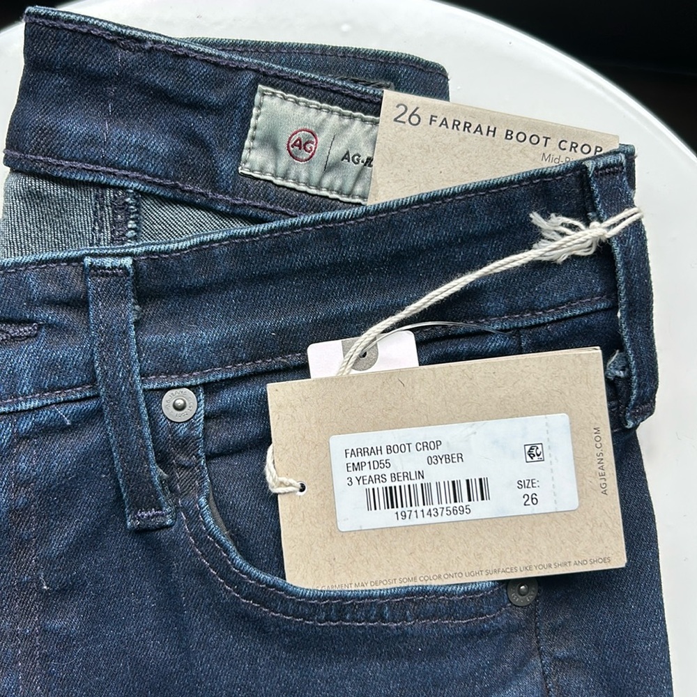 AG Farrah Boot Crop Mid-Rise